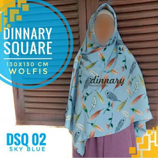 SEGIEMPAT MOTIF 130 x 130  ||  DINNARY HIJAB