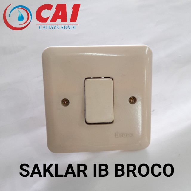 GROSIR - SAKLAR TUNGGAL IB BROCO /SAKLAR ENGKEL IB BROCO