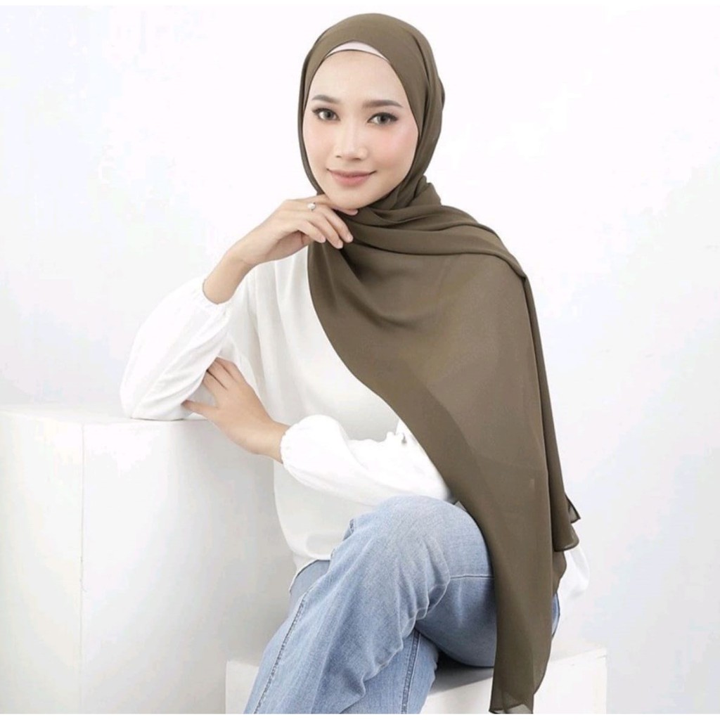 Kerudung Pashmina Ceruty Babydoll