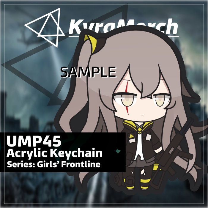 Keychain Girls Frontline UMP45
 | KyraMerch Anime Fanmerch Dealer