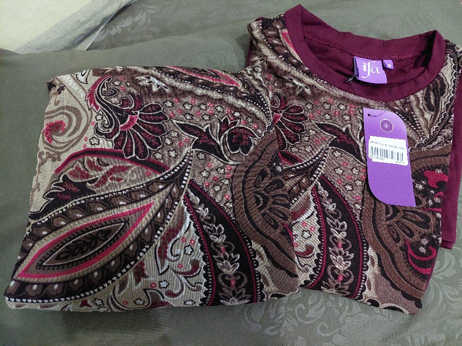Gamis Batik Reverie 31 Maroon Motif By Ifa