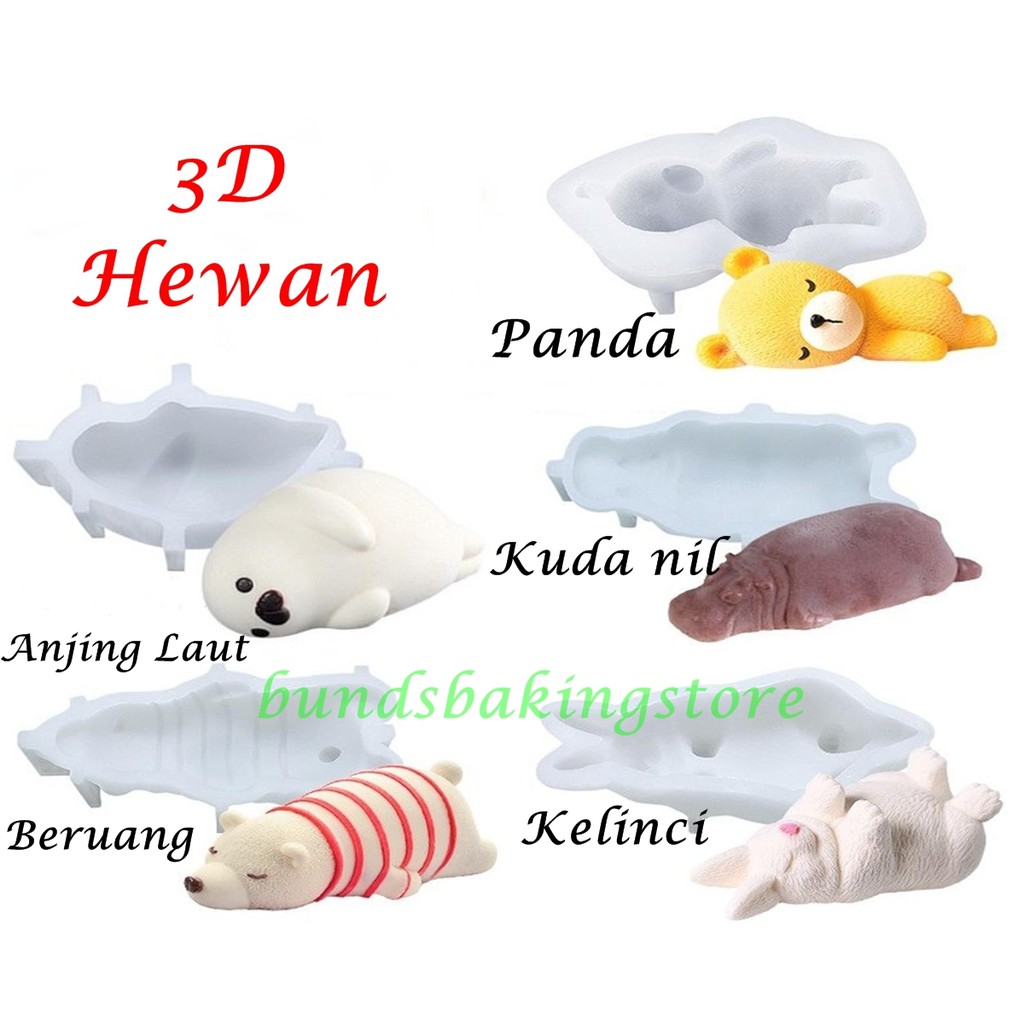 Cetakan 3d Hewan Cetakan Silikon Cetakan Coklat Cetakan Kue