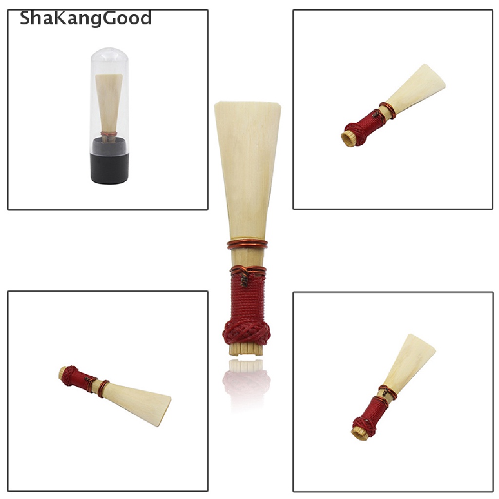 Skid 1pc Bassoon Reed Kekuatan Medium Dengan Case