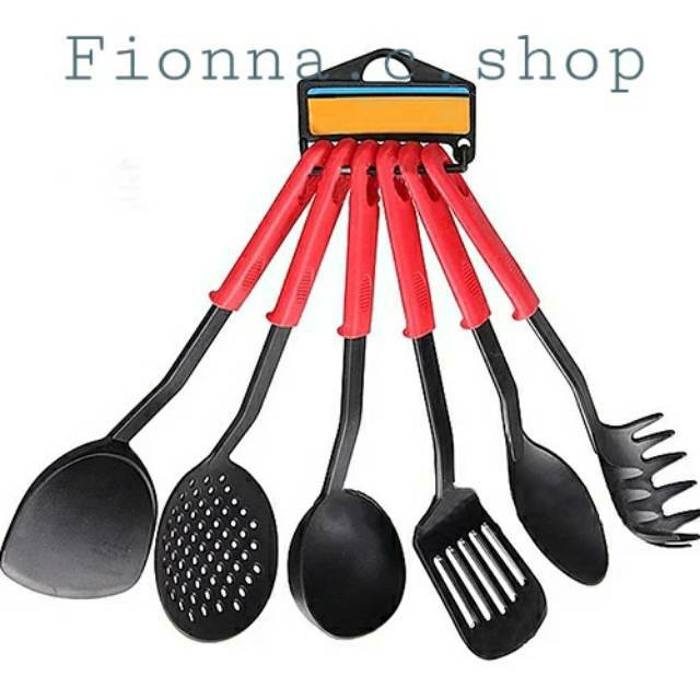 (Colour)Kitchen tools set 6 pcs atau alat masak spatula set