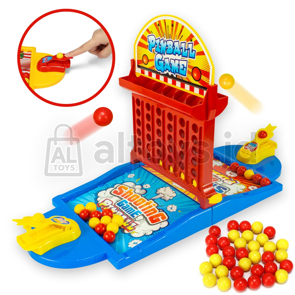 Mainan Baru Game Board Power Shot Pinball Play Set Game Pin Ball Game YG4 YG3