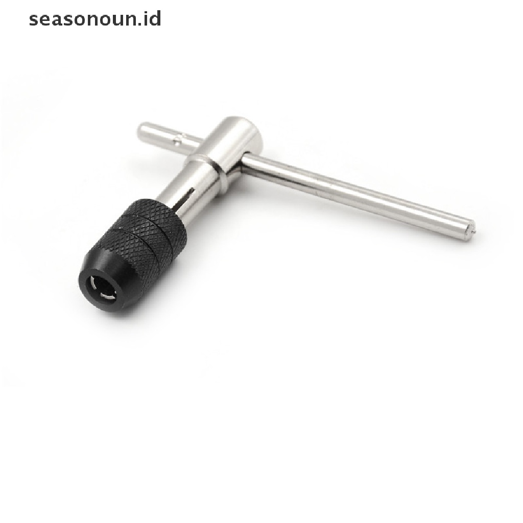 【seasonoun】 Adjustable Ratcheting T-Handle Tap Wrench M3-M6/M5-M8/M6-M12 Reamer Hand Tool .