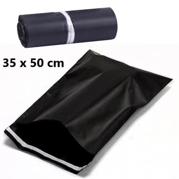 

BARU 50Pcs Termurah Plastik Packing Online Polymailer Hitam 35x50
