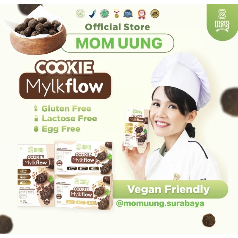 MYLKFLOW COOKIE MOMUUNG 150gr / Mylkflow cookies MOM UUNG CHOCO MATCHA