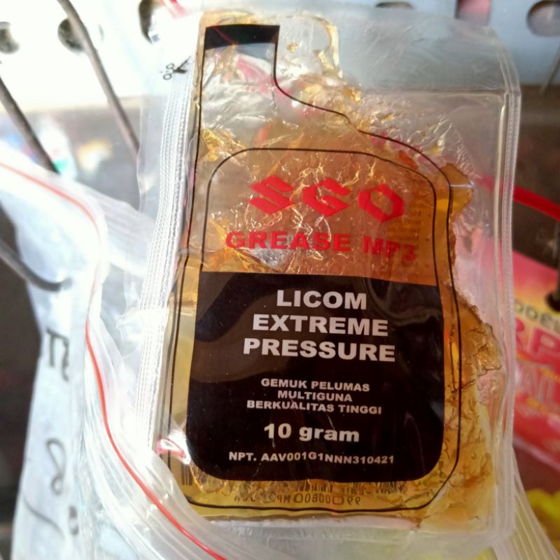 [SATUAN] SGO Grease mp3 gemuk pelumas multiguna 10 gram
