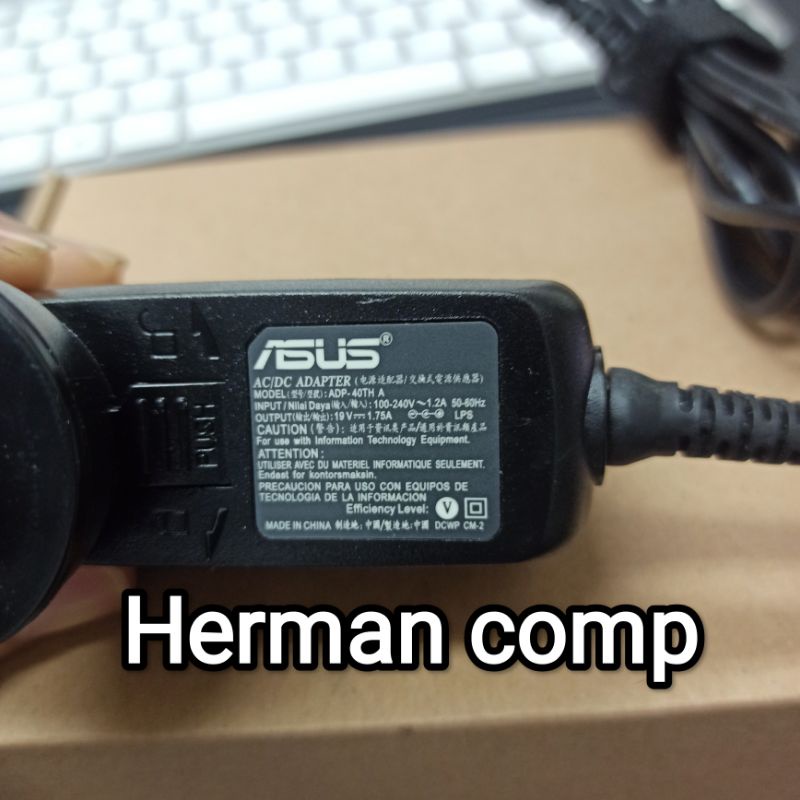 Original Adaptor/Charger Asus ADP-40TH A 19V 1.75A Dc 4.0x1.35a Small