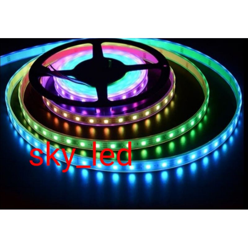 Running led strip flexible 5050 RGB 5m(4m) waterproof  full color changing/lampu strip 5m rgb