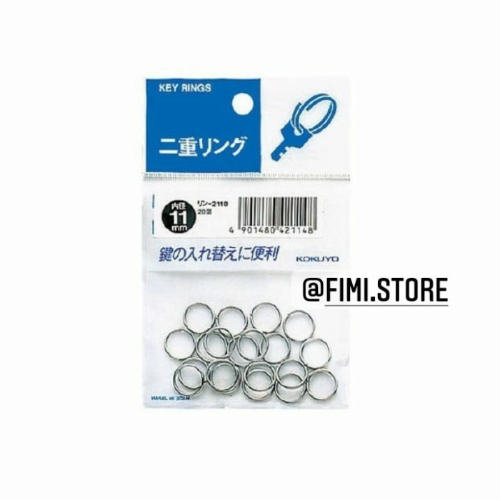 

Aman Key Ring Kokuyo 11Mm - Isi 20Ring/Pack - Rin-211B Terlaris