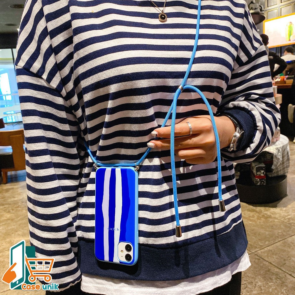 SS165 case Tali Slingcase Lanyard Rainbow Oppo F5 Youth F7 F9 A5s A11k A12 A7 A31 A9 A5 2020 A36 A76 CS2231