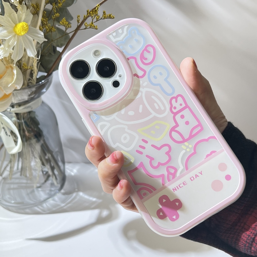 Soft Case Bahan TPU Kulit Bentuk Oval Untuk iPhone 13 13pro 13prm 11 7Plus 8Plus Xr XS 13 12 Pro Max