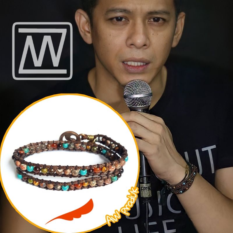 Gelang artis ariel noah Yank terdalam 4mm Double wrap Energy AW produk