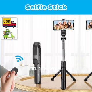 Tongsis Tripod Selfie Stick Multipod Remote Bluetooth Serbaguna Kualitas Premium Kuat
