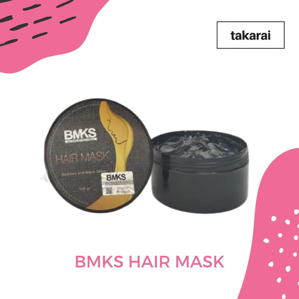 [COD] BMKS HAIR MASK MASKER RAMBUT + VITAMIN RAMBUT AMPUH Menumbuhkan Melebatkan &amp; Melembutkan Rambut - ORIGINAL 100% BPOM