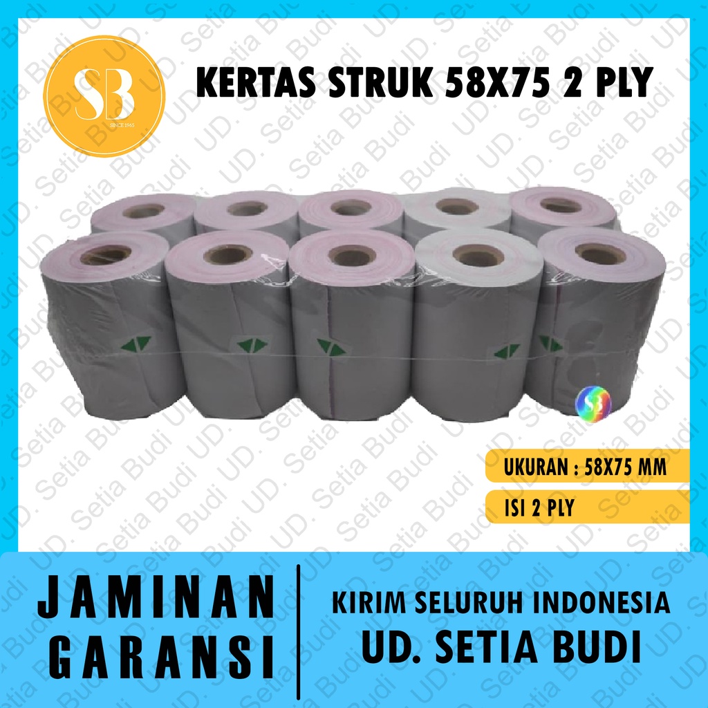 Kertas Struk 58x75 2 ply