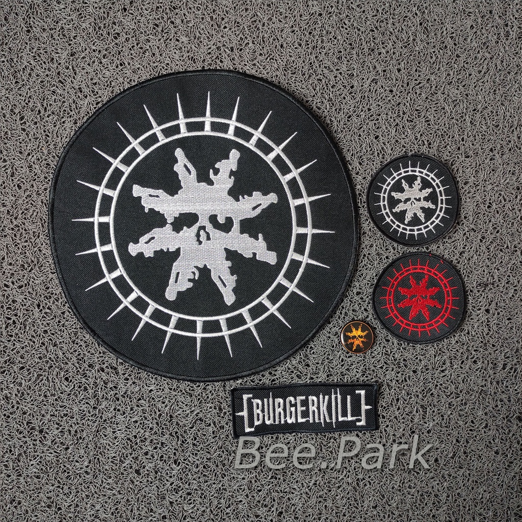 BACKPATCH BACK PATCH SATU SET  EMBLEM BORDIR BURGERKILL