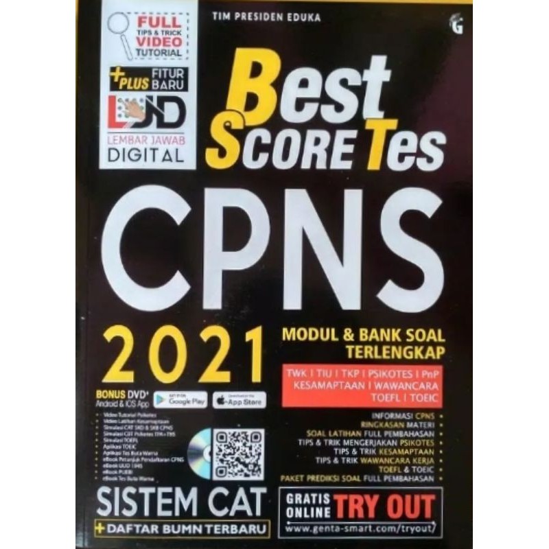 Buku Best Score Tes CPNS 2021+CD