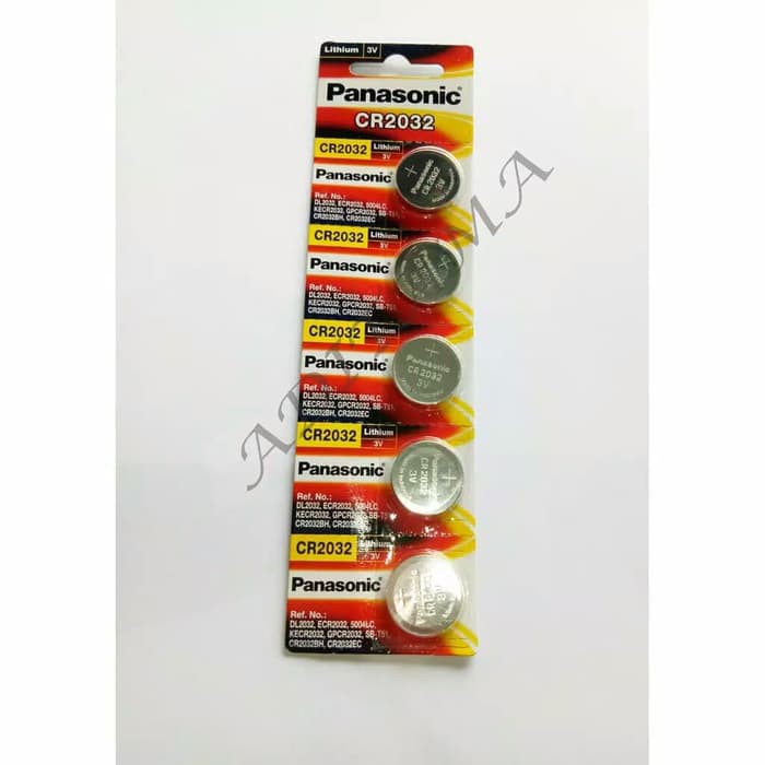 Baterai Lithium Panasonic 3V Cr 2032/ Baterai Kancing Panasonic Cr2032