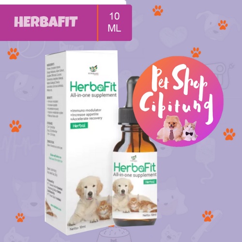 HERBAFIT - VITAMIN KUCING ANJING - SUPLEMEN MAKANAN KUCING ANJING