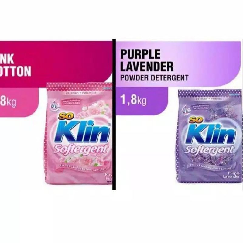 Soklin detergen bubuk 1,8 kg