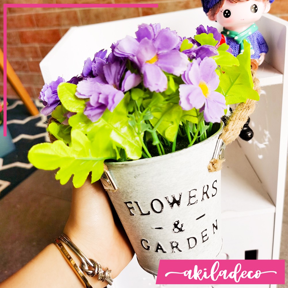 Bunga Hias Pohon Buatan Dekorasi Rumah Bunga Plastik Buatan Gaya Vintage - Chrysan