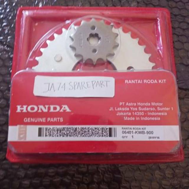 GEAR SET KOMPLIT HONDA REVO ABSOLUTE,BLADE LAMA (KWB)