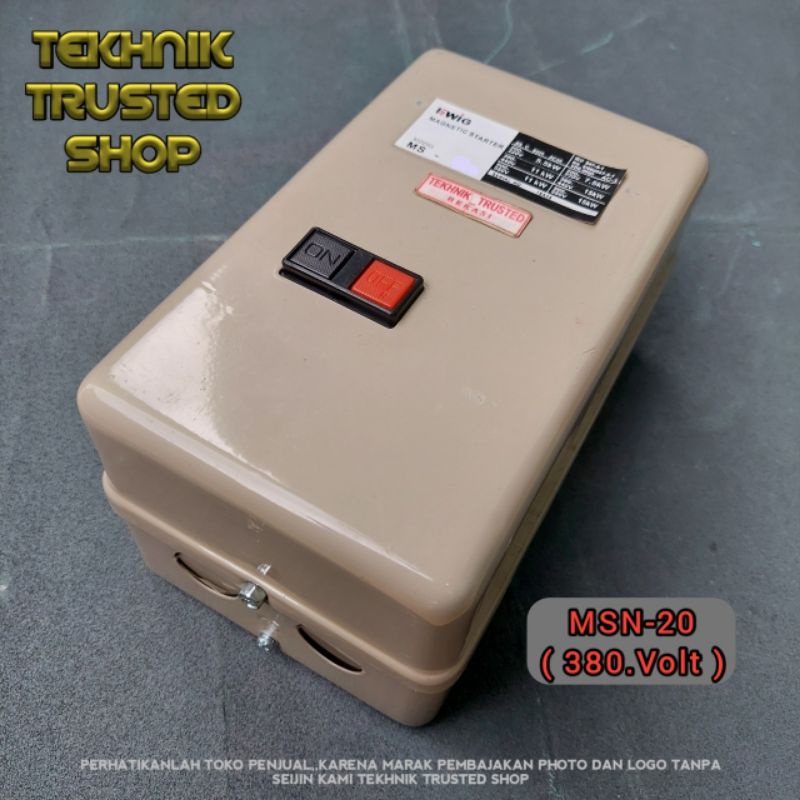 DOL auto starter MSN20 380volt Magnetic switch contactor Metal box