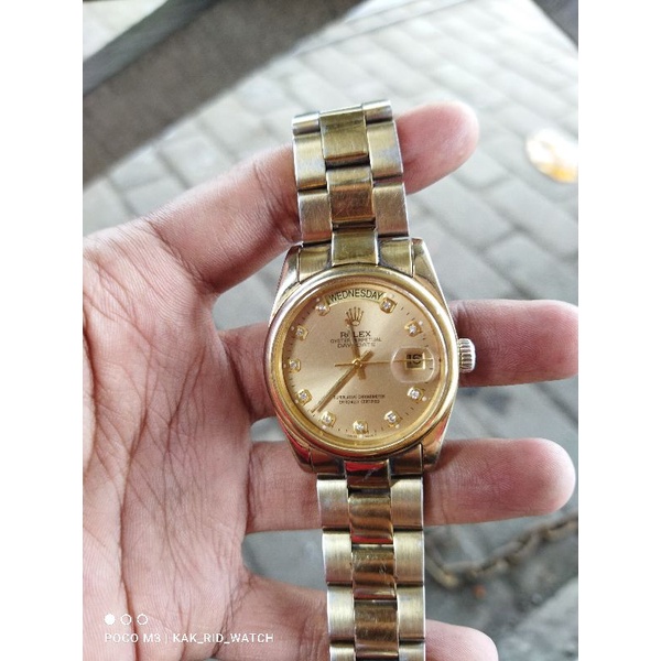 ROLEX OYSTER PERPETUAL DAY DATE PRESIDEN AUTOMATIC SECOND CLONE