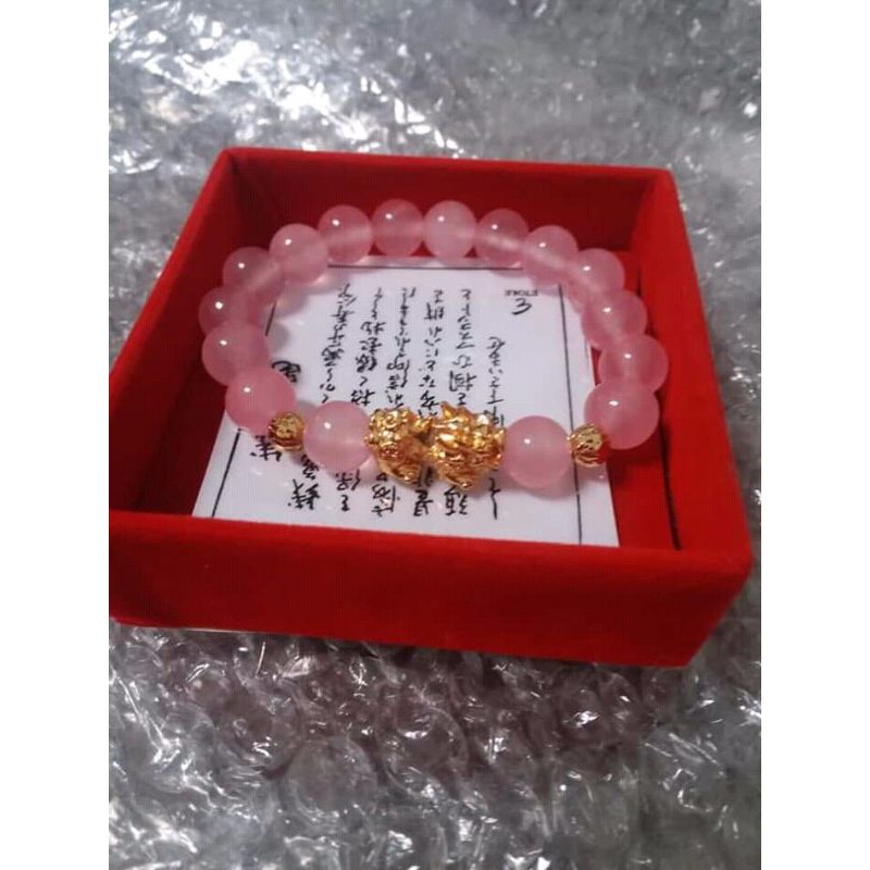 GELANG  GIOK PINK GELANG PIXIU ORI.
