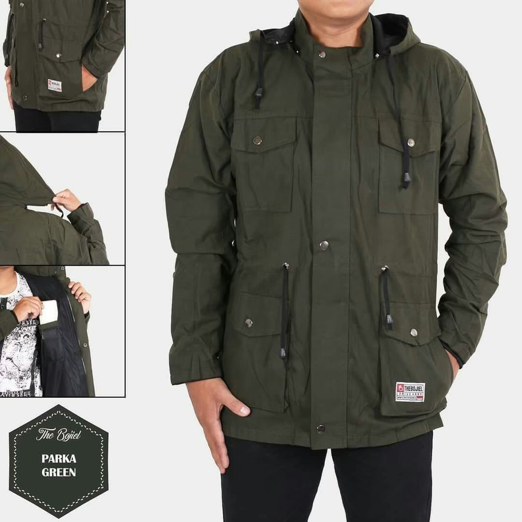 JAKET PRIA JAKET PARKA AKRILIK / JAKET PARKA PRIA CANVAS