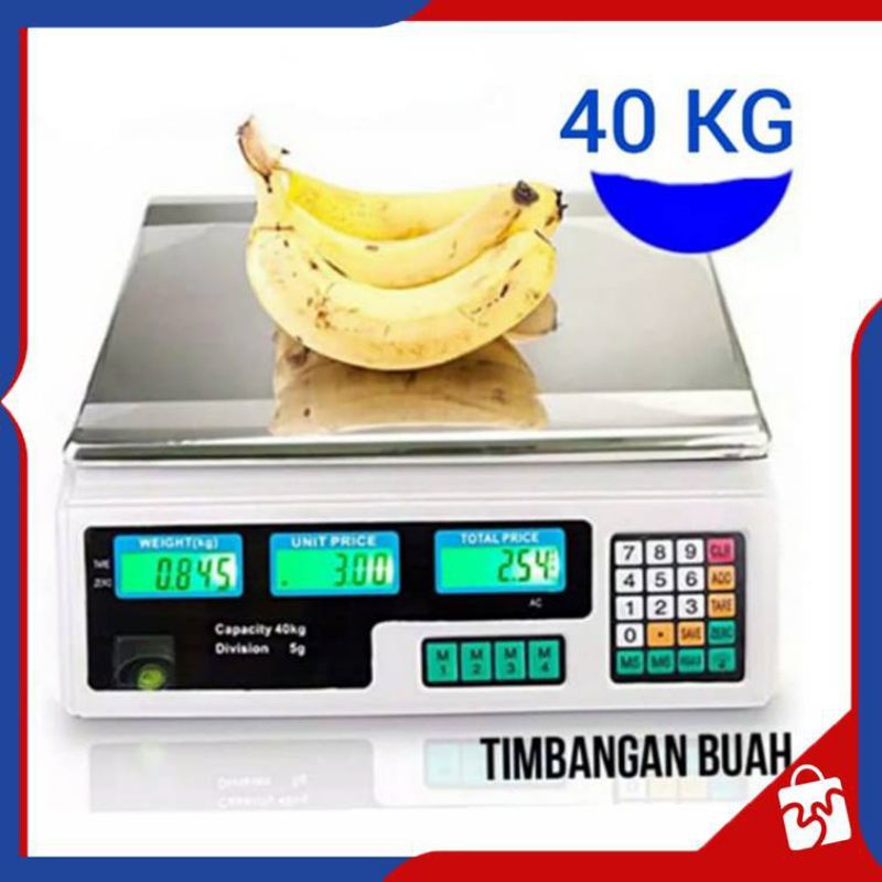 TIMBANGAN DIGITAL , HARGA  , BUAH , LAUNDRY , 40Kg