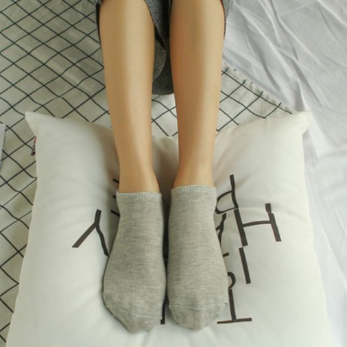 Kaos Kaki Ankle Motif Polos / Korea Import Ankle Cute Panjang Semata Kaki / TS-22