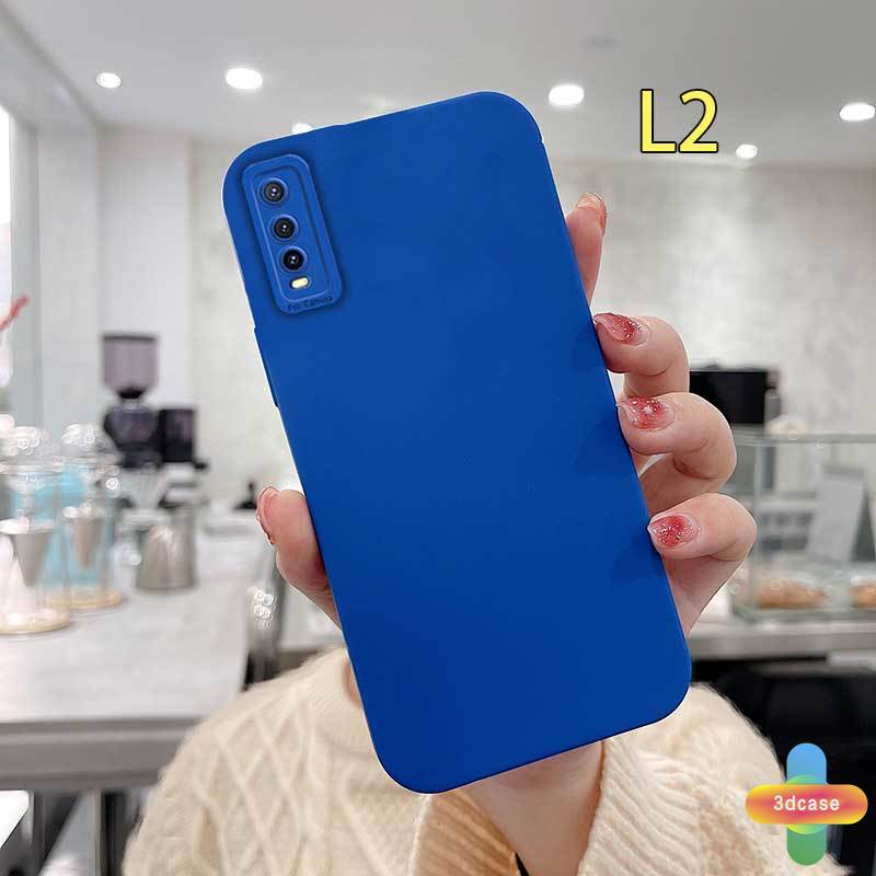 Casing VIVO Y20 Y12S Y12 Y91C Y21 2021 Y30 Y21S Y20S Y12i Y15S Y91 Y30i Y93 Y95 Y15 Y17 Y53 Y50 Y53S Y51 2020 Y51A Y15A Y10 Y76S Y76 Y33S Y1S Y11 Y31 Y20i Y91i Y90 Y51S Y12A Klein Blue Soft Silicone mobile Phone case