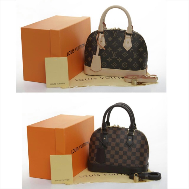 LV ALMA 91606 + BOX + DUSTBAG KAIN TEBAL SEPREM AUTHENTIC