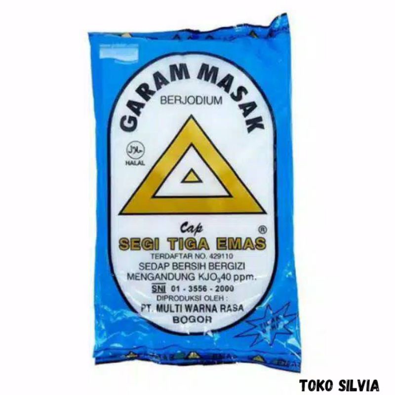 

Garam masak CAP SEGITIGA EMAS 250gr