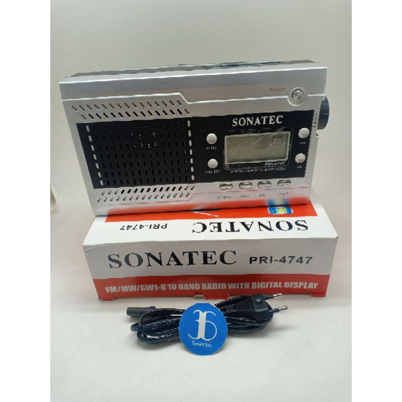 Radio Jadul AM / FM 10 Band Sonatec PRI-4747 / Radio Protable Sonatec