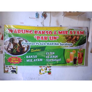 spanduk warung makan banner jualan mi mie ayam bakso toko 