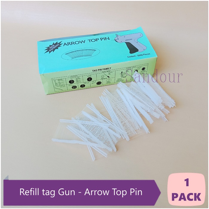 

Benang Refill Isi Ulang Hang Tag Gun Tembakan Label Arrow Top Pin 1 Box