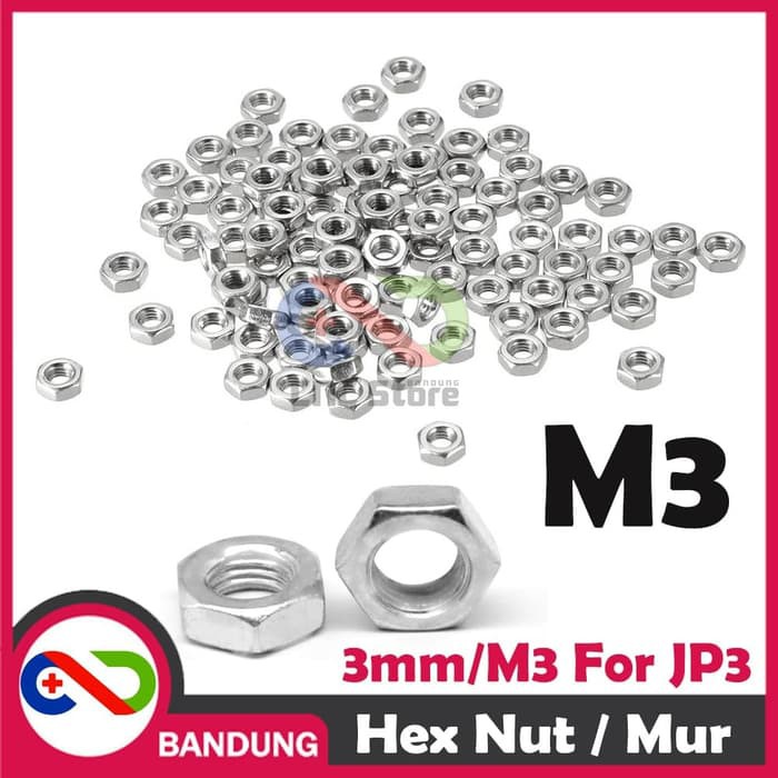 10PCS MUR 3MM HEX NUT 3MM FOR SPACER JP3 M3 HEX NUTE BAUD 3MM