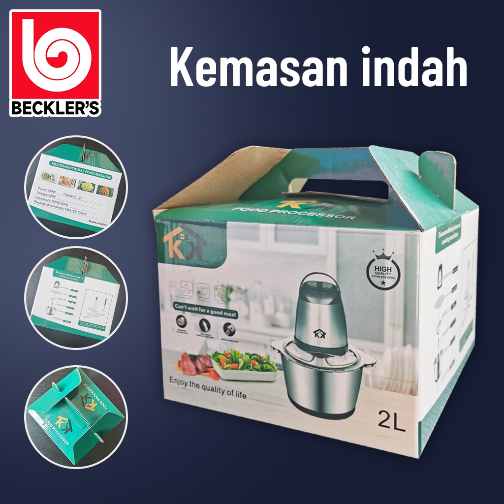 Blender daging chopper 2L Baja tahan karat Serbaguna Multifungsi /Mesin Penggiling Daging Sayur Buah/Food Processor