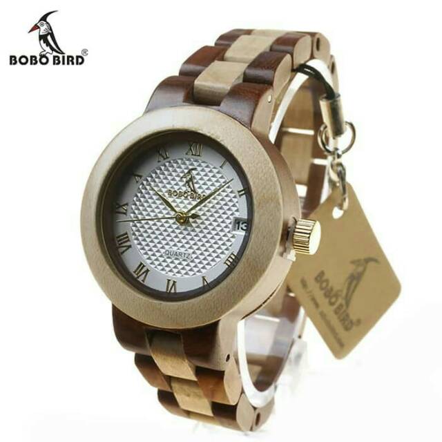 Jam Tangan Wanita | Jam Tangan Cewe | Jam Tangan Cewek Kayu Original Bobo Bird - Murah Berkualitas