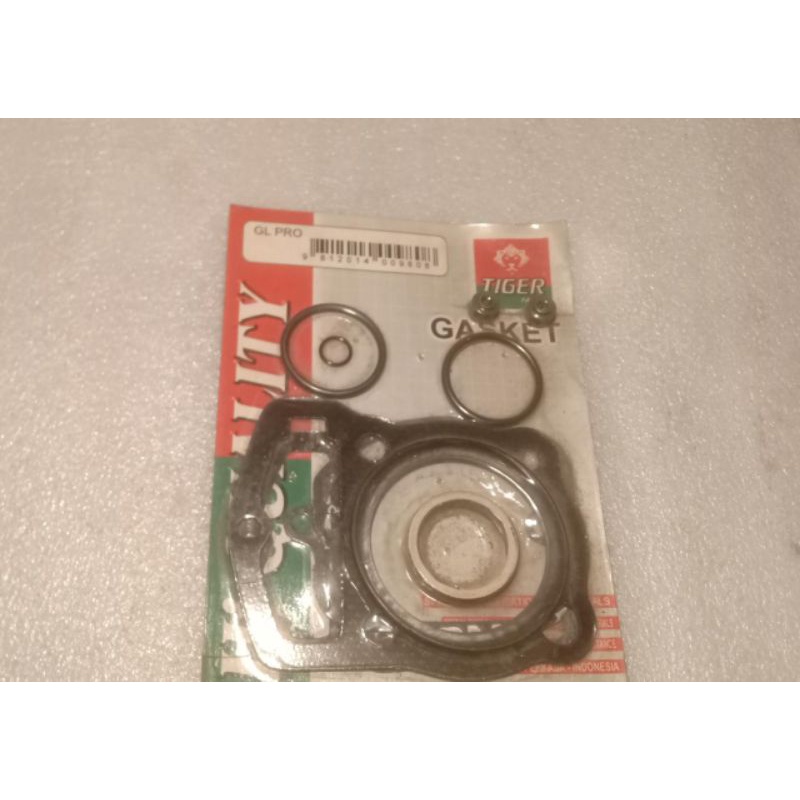 original Tiger gasket pak paking packing gasket top set head gl pro series black white engine CDI ku