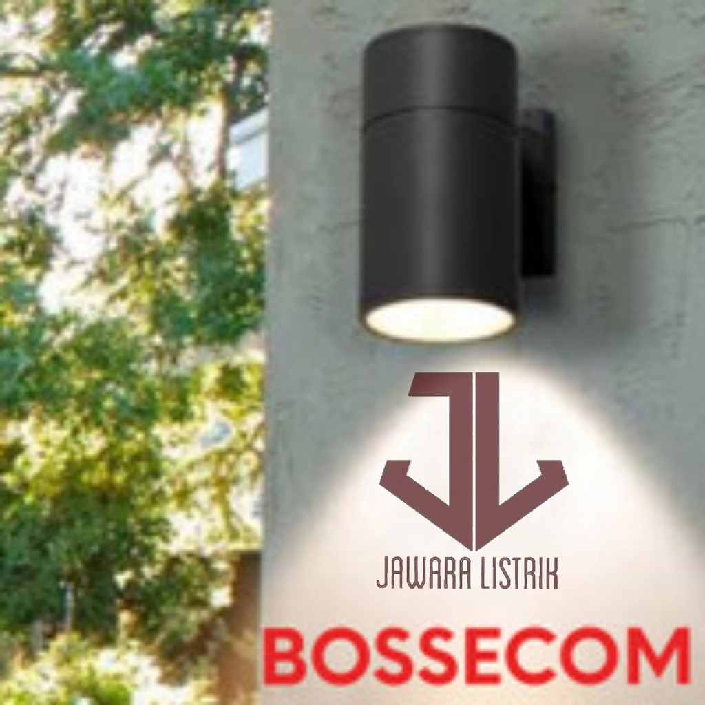 BOSSECOM KAP LAMPU DINDING PILAR TAMAN WALL LAMP 1 ARAH BE 010 E27 SNI