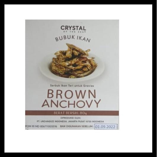 

[READY STOCK] CRYSTAL OF THE SEA BROWN ANCHOVY POWDER 80GR - BUBUK TERI 80 GR MPASI