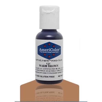 

Americolor WARM BROWN 0.75 oz (21gr) Soft Gel Paste