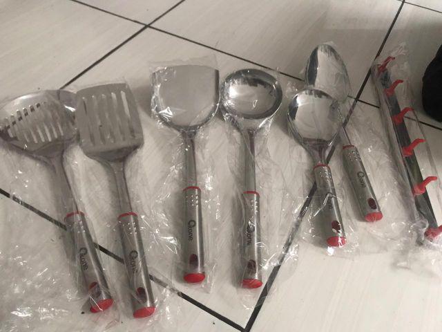 Oxone Ox-963 Spatula Bahan Stainless Steel. Isi 7 Pcs