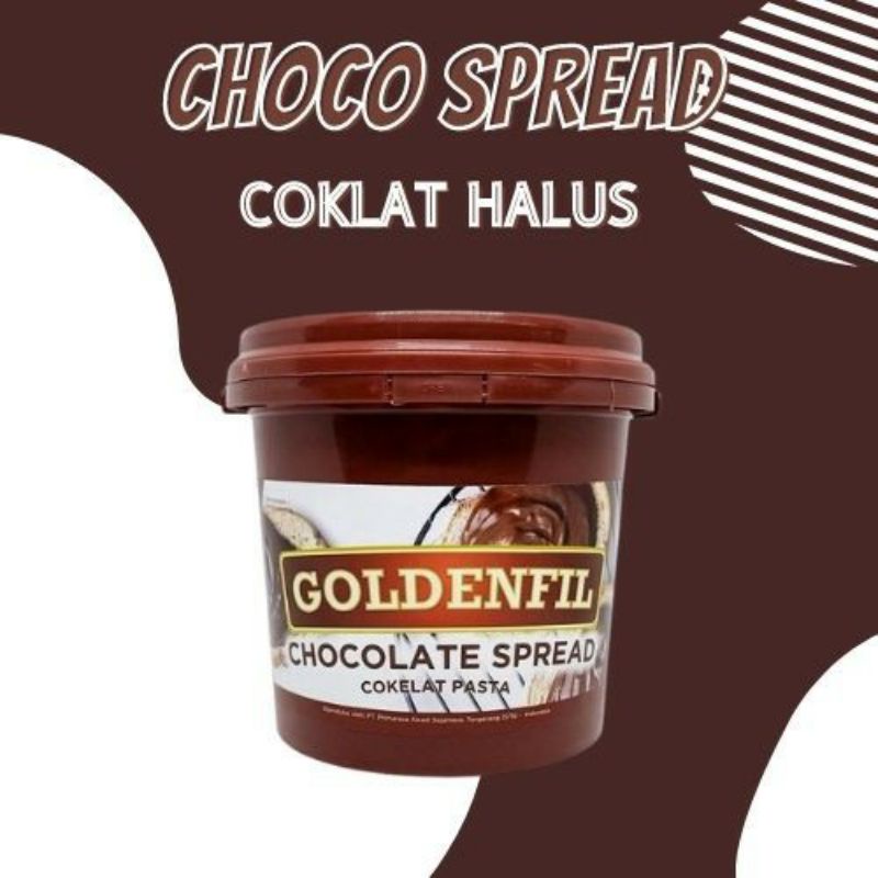 

Goldenfil Spread coklat polos selei coklat 1Kg